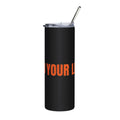20oz Stainless Steel Tumbler — ‘Build Your Legacy’ Matte Black Travel Cup