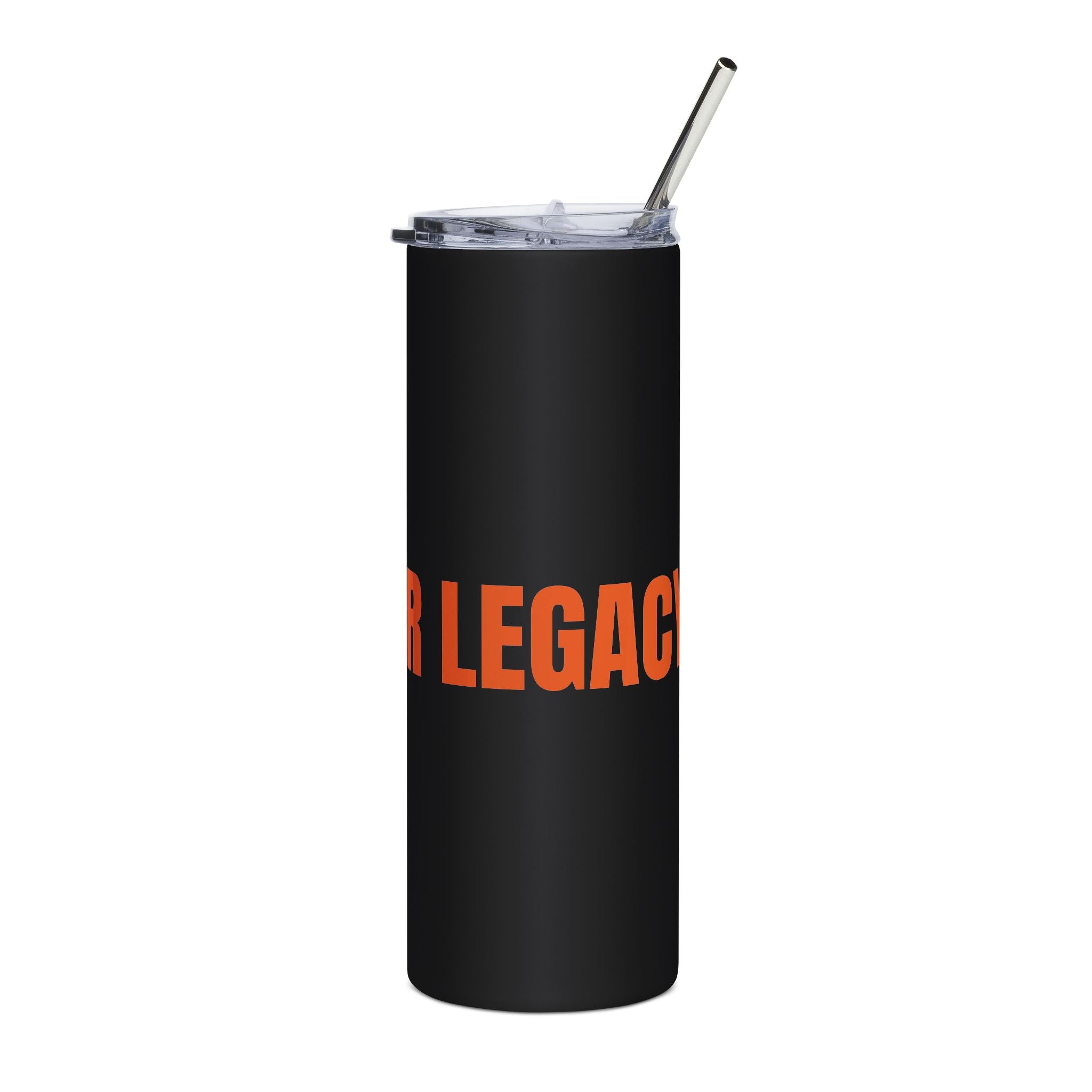 20oz Stainless Steel Tumbler — ‘Build Your Legacy’ Matte Black Travel Cup