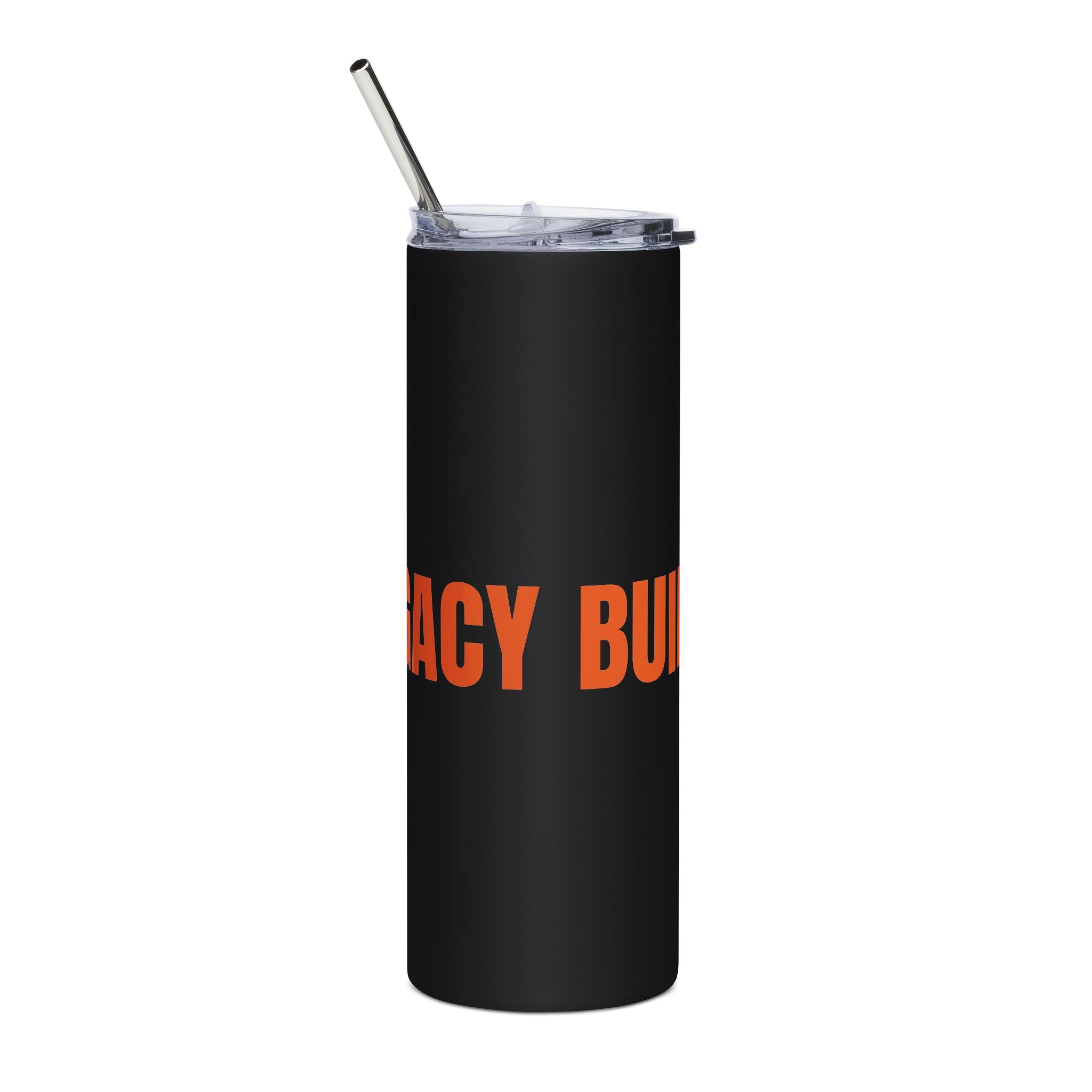 20oz Stainless Steel Tumbler — ‘Build Your Legacy’ Matte Black Travel Cup
