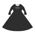 Legacy Never Stops Dance Dress — Long Sleeve Performance Maxi